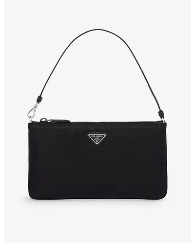 Prada Re-nylon Mini Recycled-nylon Shoulder Bag - Black