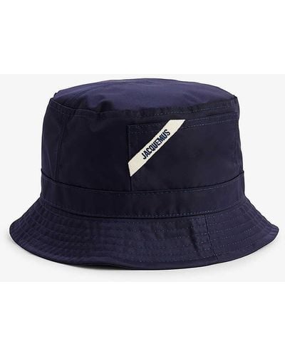 Jacquemus Le Bob Ovalie Shell Bucket Hat - Blue