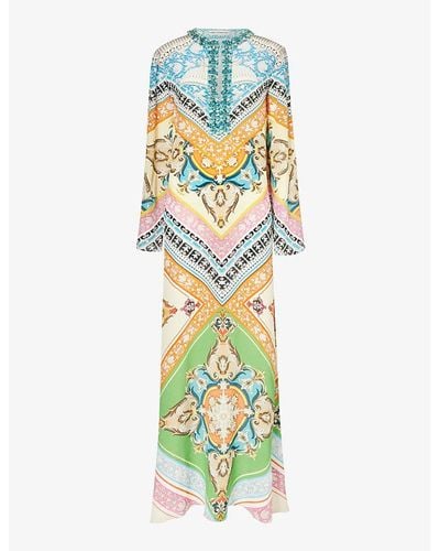 Mary Katrantzou Cornicing Collins Abstract-pattern Silk Maxi Dress - Multicolor