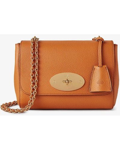 Mulberry Lily Leather Shoulder Bag - Brown