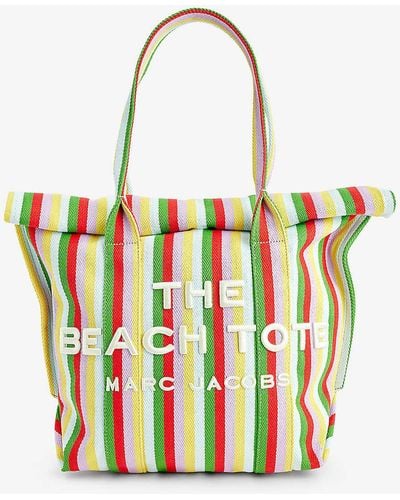 Marc Jacobs The Beach Tote Cotton Tote Bag - White