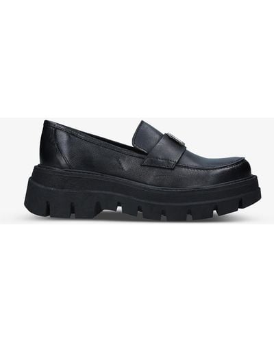 Carvela Kurt Geiger Triple C Chunky-sole Leather Loafers - Black