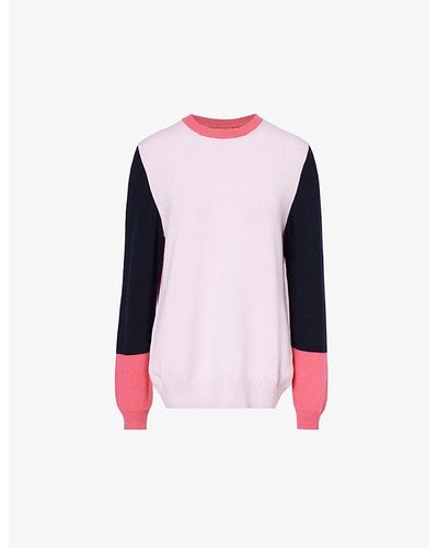 Barrie X Sofia Coppola Relaxed-fit Cashmere Sweater - Pink