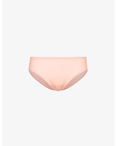 Chantelle Soft Stretch Mid-rise Stretch-woven Briefs - Pink