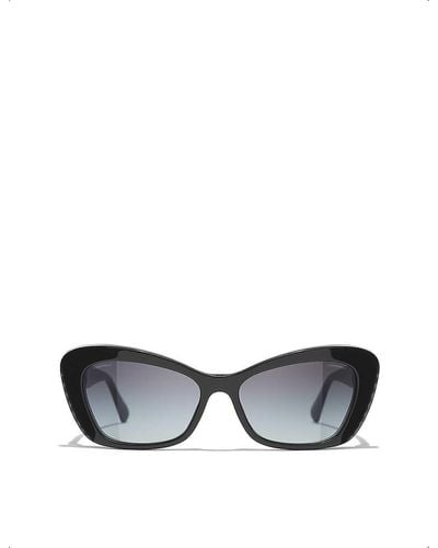 Chanel Cat Eye Sunglasses - Grey