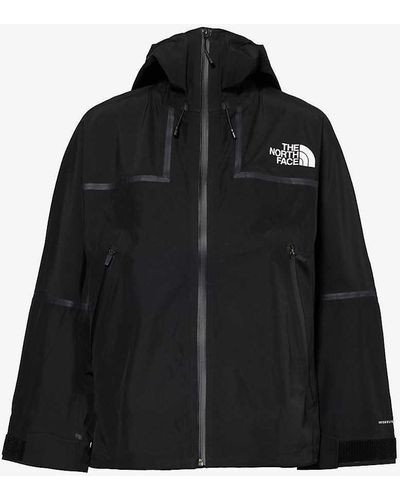 The North Face Brand-patch Funnel-neck Regular-fit Shell Jacket - Black