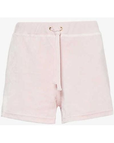 Juicy Couture Renaissance Relaxed-fit Velour Shorts - Pink