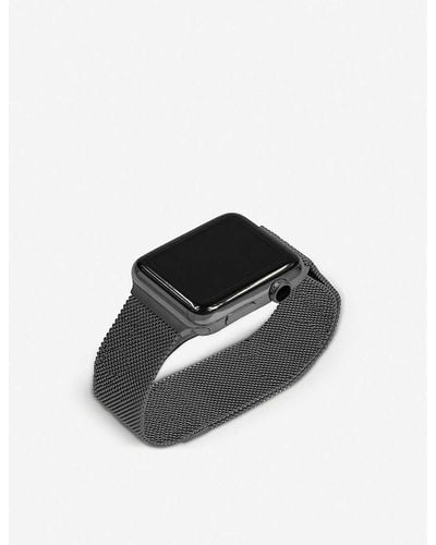 Mintapple Apple Watch Space Grey Milanese Loop Strap 42mm/44mm - Black