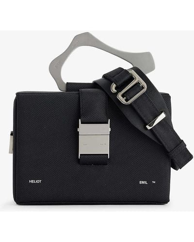 HELIOT EMIL Solely Silver-toned Hardware Woven Cross-body Bag - Black