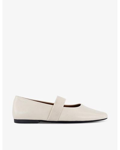 Vagabond Shoemakers Jolin Leather Ballet Flats - White