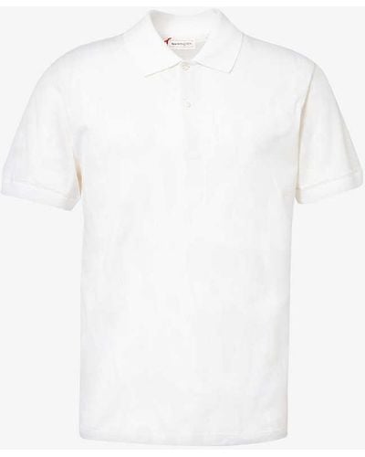 Alexander McQueen Graffiti Patterned Cotton Polo Shirt X - White