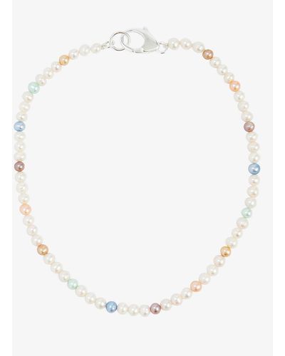 Hatton Labs Classic Sterling-silver And Freshwater Pearl Necklace - White
