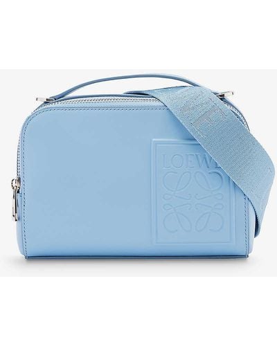 Loewe Mini Camera Leather Cross-body Bag - Blue