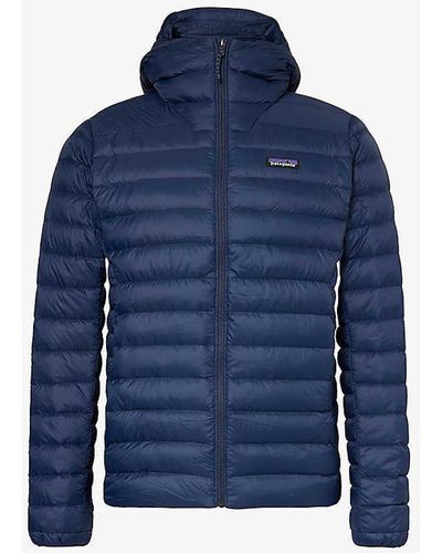 Patagonia Padded Recycled Shell-down Hooded Jacket - Blue