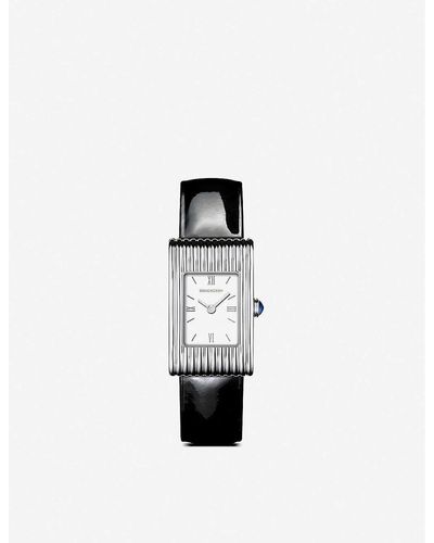 Boucheron Wa030501 Reflet Small Stainless-steel And Sapphire Cabochon Watch - White