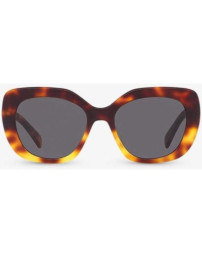 Celine Cl000366 Cl40226u Butterfly-frame Tortoiseshell Acetate Sunglasses - Brown