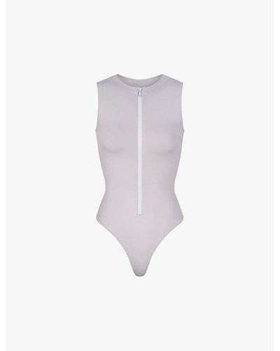 Skims Recycled Swim Sleeveless Swimsuit - Multicolour