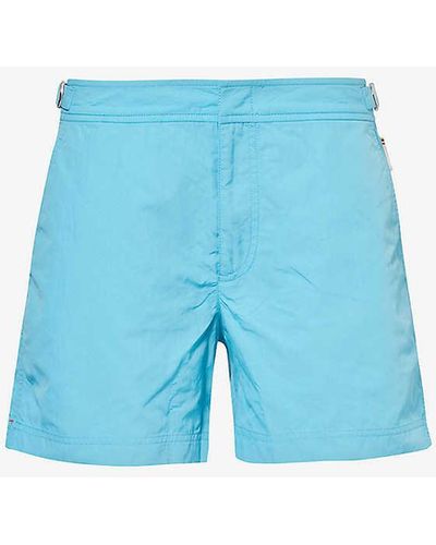 Orlebar Brown Setter Logo-tab Regular-fit Swim Shorts - Blue