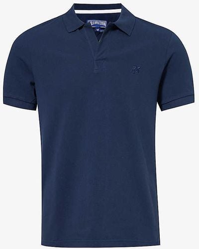 Vilebrequin Palatin Logo-embroidered Cotton Polo Shirt - Blue