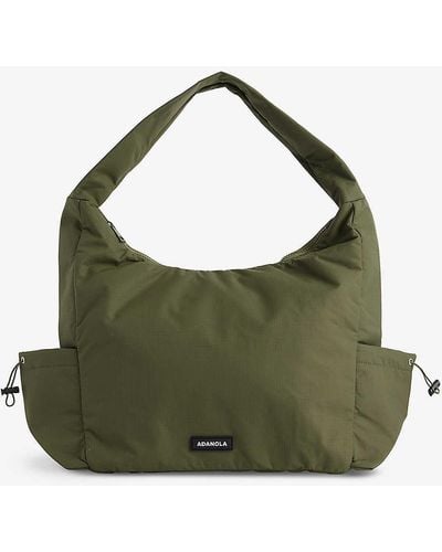 ADANOLA toggle Brand-patch Woven Shoulder Bag - Green