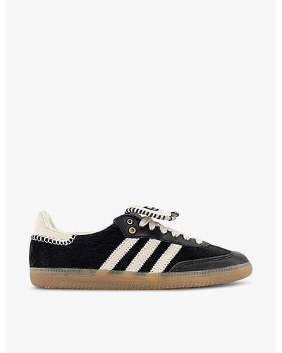 adidas X Wales Bonner Samba Leather Low-top Trainers - Black