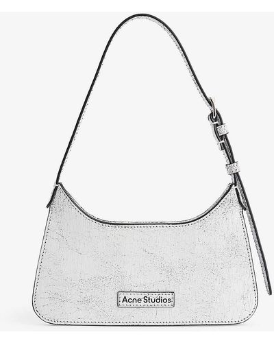 Acne Studios Platt Micro Leather Shoulder Bag - Grey