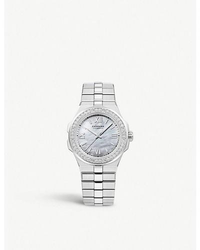 Chopard Alpine Eagle Diamond And Steel Small Watch - White