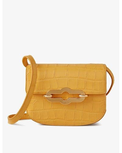 Mulberry Pimlico Croc-effect Leather Cross-body Bag - Yellow