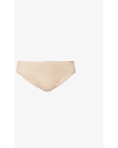 Hanro Seamless Midi Mid-rise Cotton-jersey Brief - Multicolour