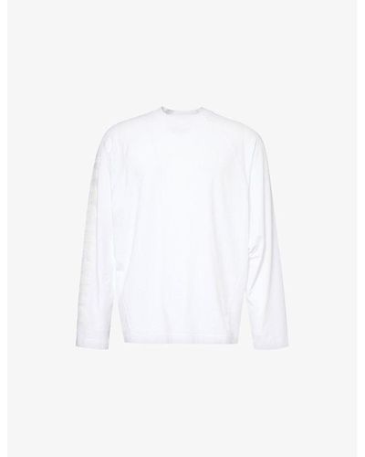 Jacquemus Le T-shirt Brand-embroidered Stretch-cotton Jersey T-shirt - White