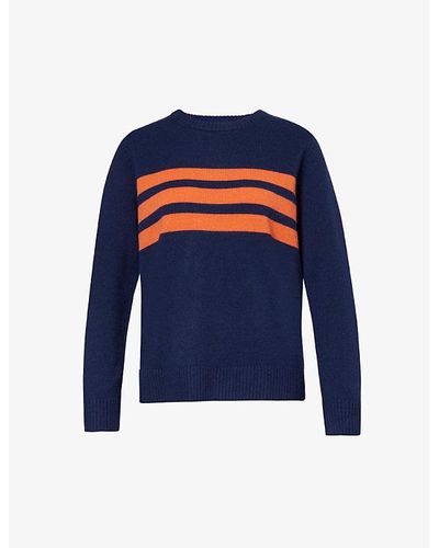 Aspiga Cali Striped Wool Sweater - Blue