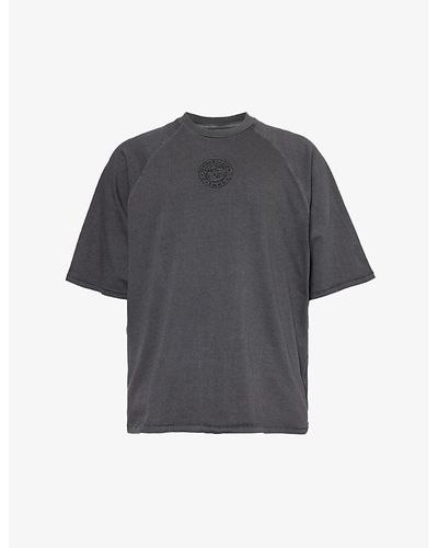 GYMSHARK Premium Legacy Short-sleeve Cotton-jersey T-shirt - Gray
