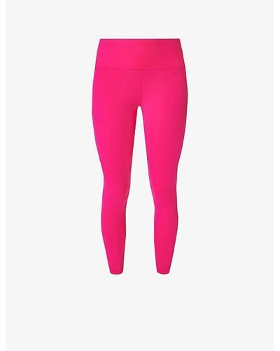 Sweaty Betty Power 7/8 Workout Stretch-jersey leggings - Pink
