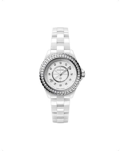 Chanel H6418 J12 Steel, Ceramic And 1.21ct Diamond Quartz Watch - Metallic
