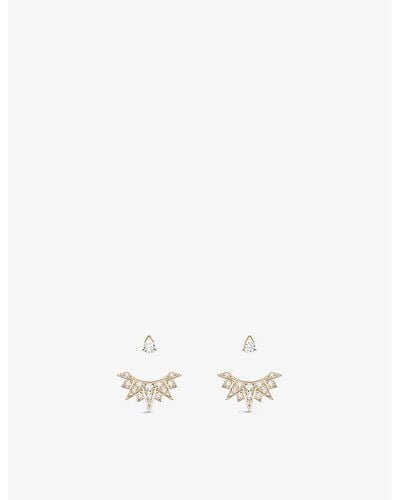 Piaget Sunlight 18ct Rose-gold And 0.74ct Brilliant-cut Diamond Earrings - Metallic