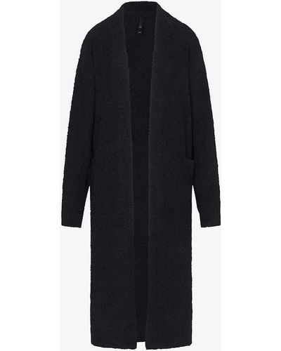 Skims Cosy Cosy Boucle Knitted Robe - Blue
