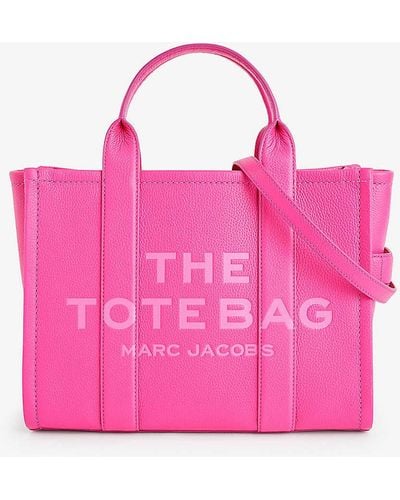 Marc Jacobs The Medium Tote Leather Bag - Pink