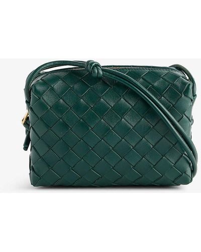 Bottega Veneta Loop Mini Leather Cross-body Bag - Green