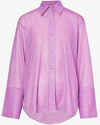 Oséree Lumière Relaxed-fit Woven Shirt - Pink