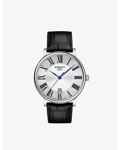 Tissot T1224101603300 Carson Stainless Steel Watch - Black