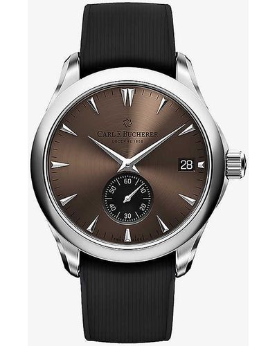 Carl F. Bucherer 00.10924.08.93.01 Manero Peripheral Stainless Steel Automatic Watch - Black