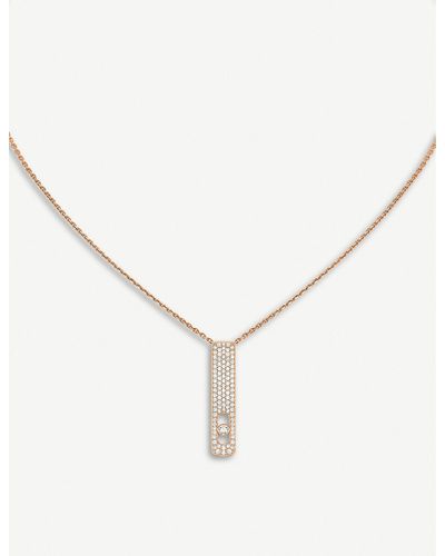 Messika My First Diamond 18ct Rose-gold And Diamond Necklace - Metallic