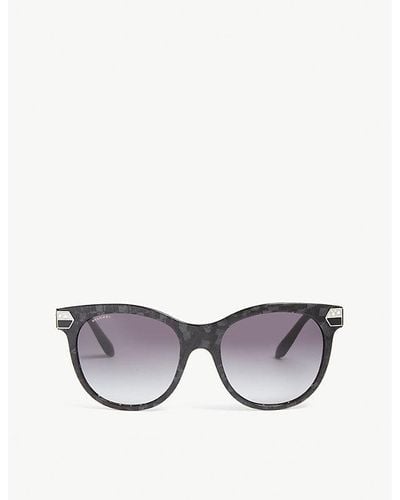 BVLGARI Square Frame Sunglasses - Gray