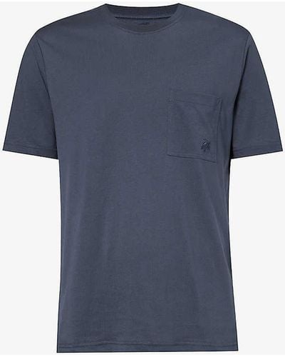 Vilebrequin Titus Brand-embroidered Cotton-jersey T-shirt X - Blue