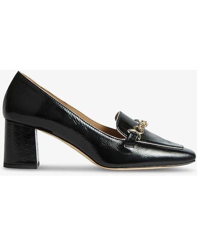 LK Bennett Johanna Snaffle-embellished Patent-leather Court Shoes - Black