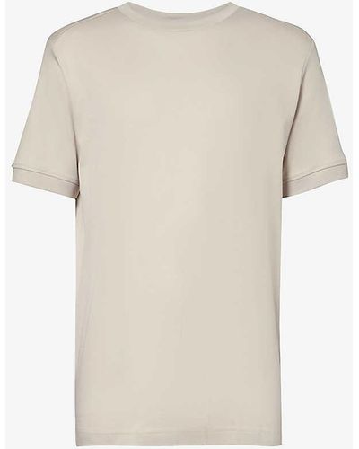 Zimmerli of Switzerland Crew-neck Relaxed-fit Cotton T-shirt - White