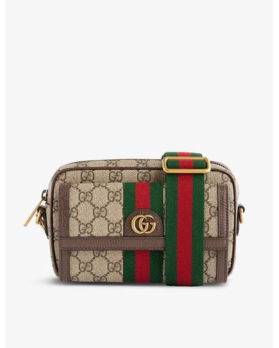 Gucci Ophidia gg Canvas Cross-body Bag - Natural