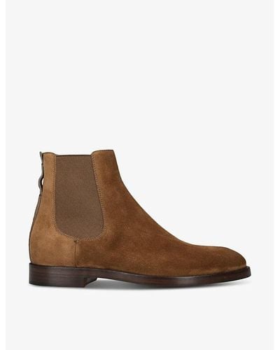Zegna Torino Panelled Suede Chelsea Boots - Brown