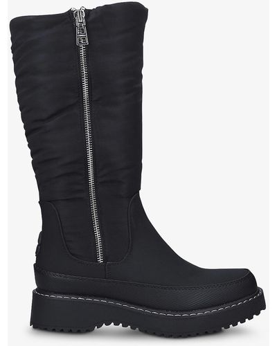 Carvela Kurt Geiger Rain Chunky-soled Waterproof Knee-high Boots - Black