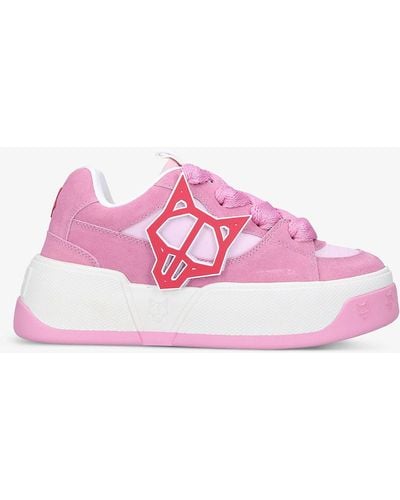 Naked Wolfe City Suede Low-top Sneakers - Pink